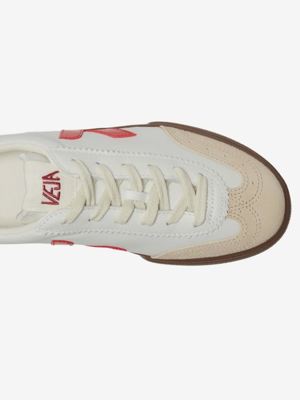 Veja Women’s Volley Red Leather Athletic Shoes Sneakers Size 8 US 39 - Picture 5 of 16